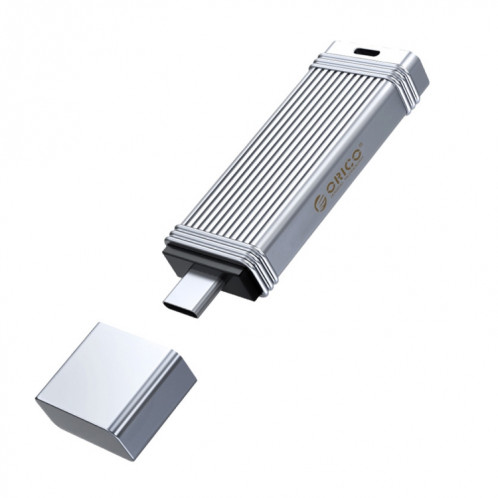 Clé USB à semi-conducteurs ORICO, lecture : 520 Mo/s, écriture : 450 Mo/s, mémoire : 1 To, port : type C (argent) SO808A1824-013